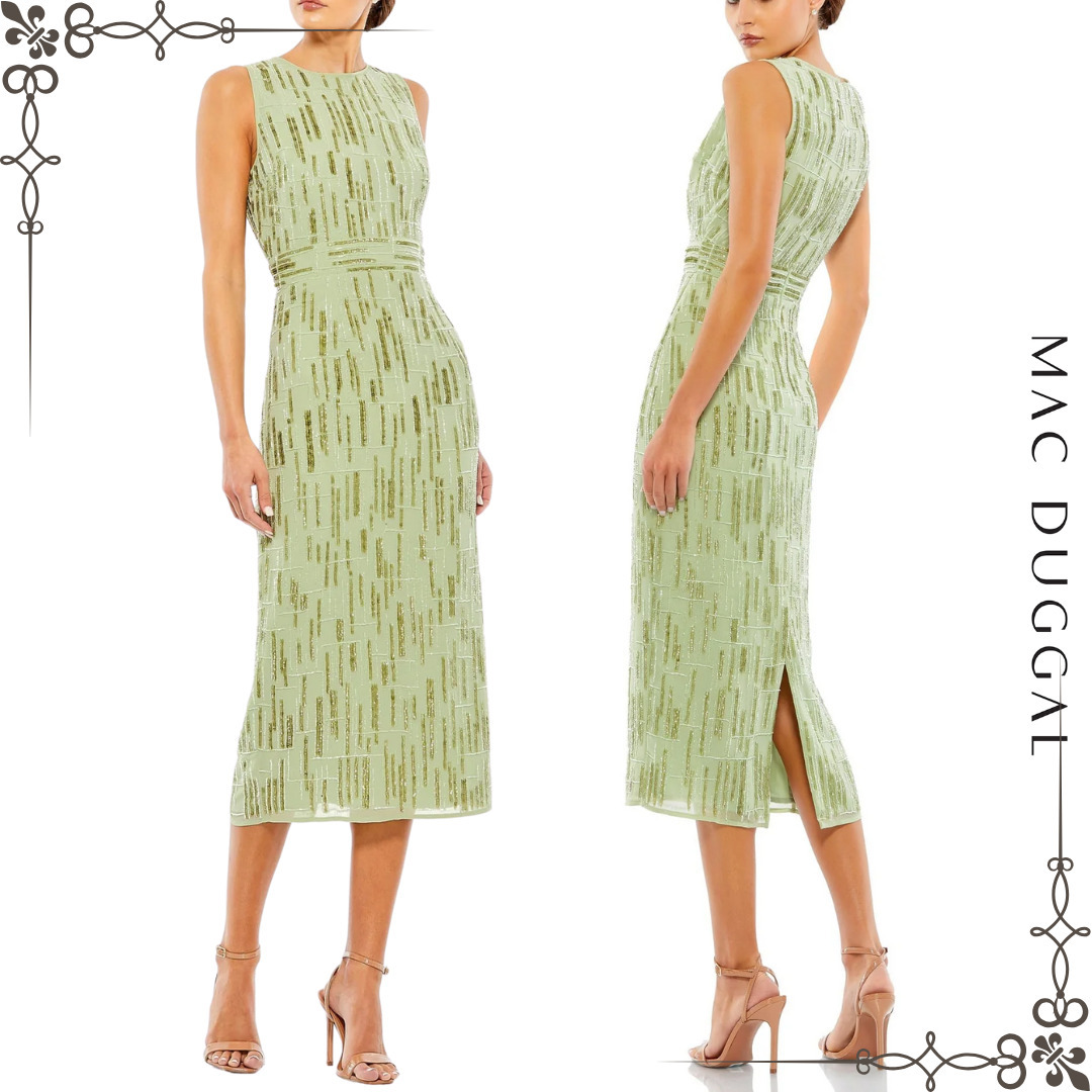 【mac duggal】70264 ドレス セージ