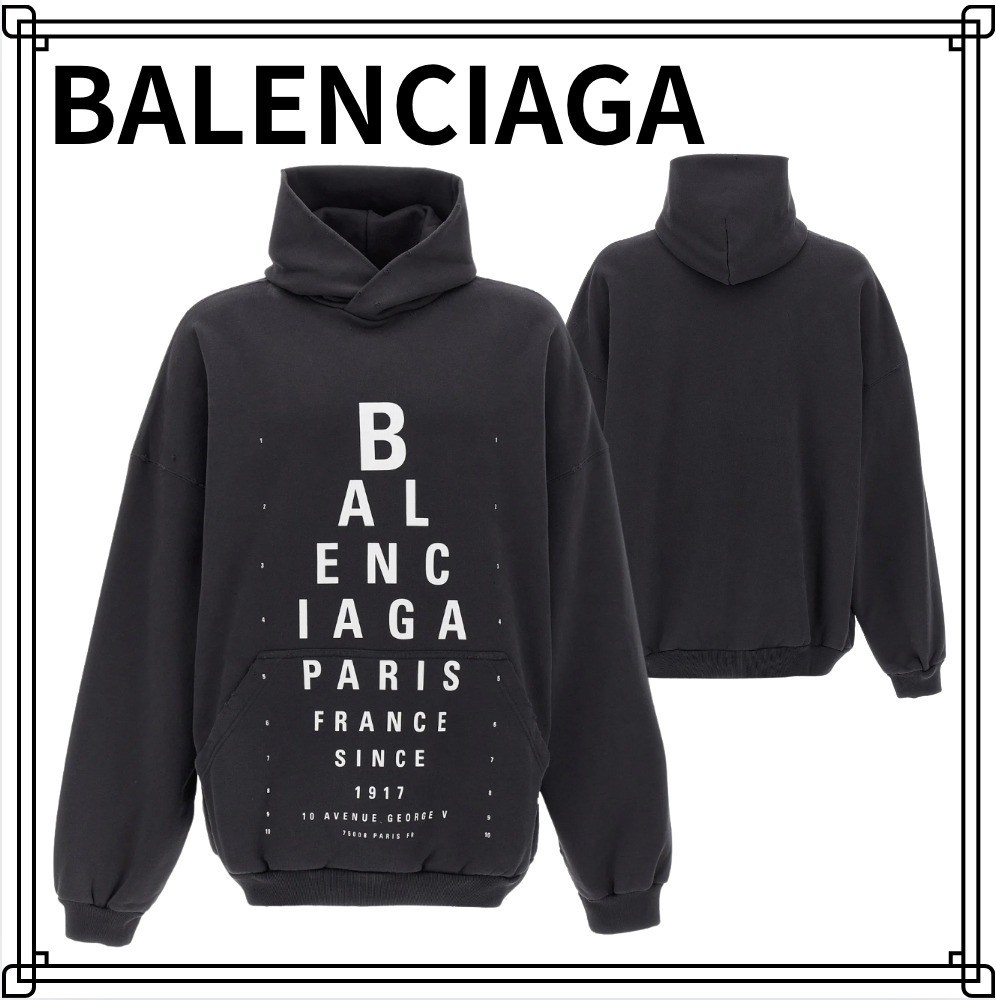 25SS 大人気【BALENCIAGA】フーディ OPTICAL パーカ スウェット
