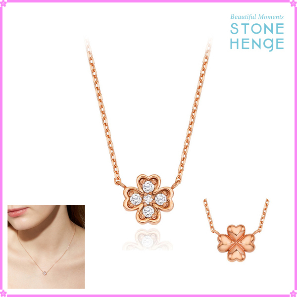 【STONEHENgE】Silver Material 2-way Clover Necklace SC24C17T
