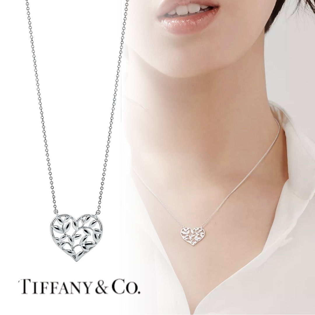 ★Tiffany& Co.[ティファニー]オリーブリーフハートペンダント★