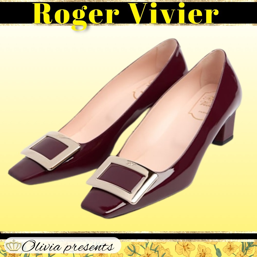 【Roger Vivier】45mm Belle Vivier パテントレザー パンプス