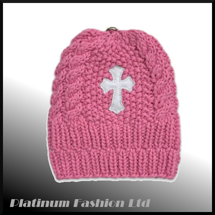 【CHROME HEARTS】KIDS CROSS PATCH BEANIE ART BASEL 限定