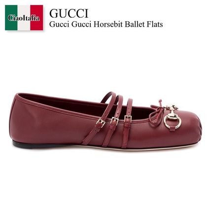 GUCCI GG リボン バレエシューズ