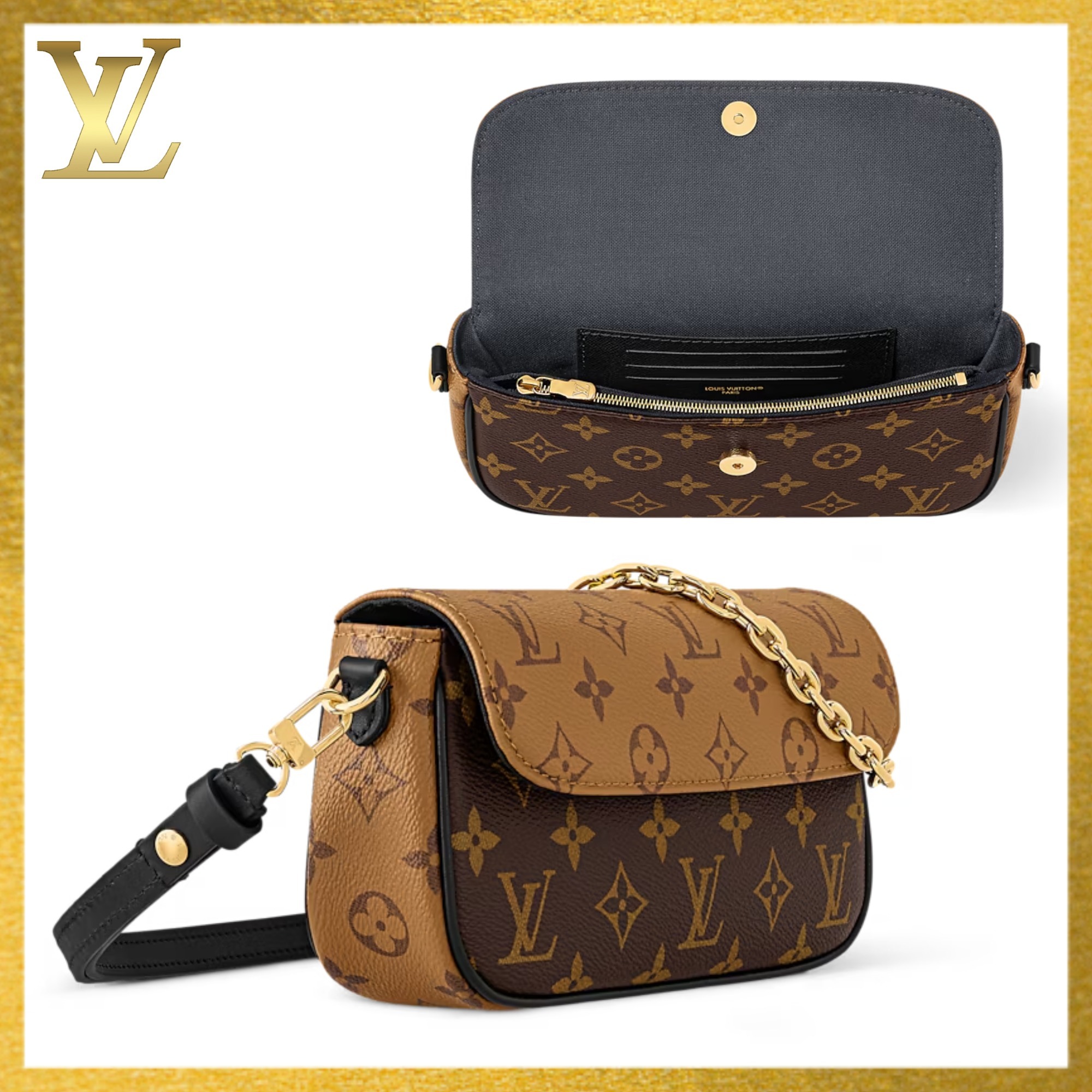 【LOUIS VUITTON】斬新なウォレット オンチェーン アイビー