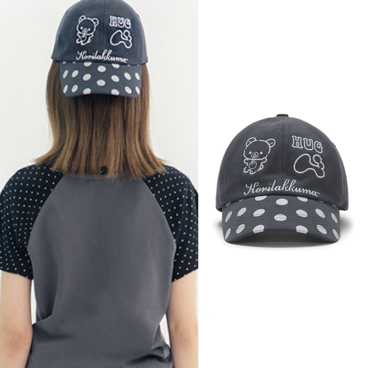 キャップ HUG YOUR SKIN Korilakkuma dot ball cap 5BJH1482