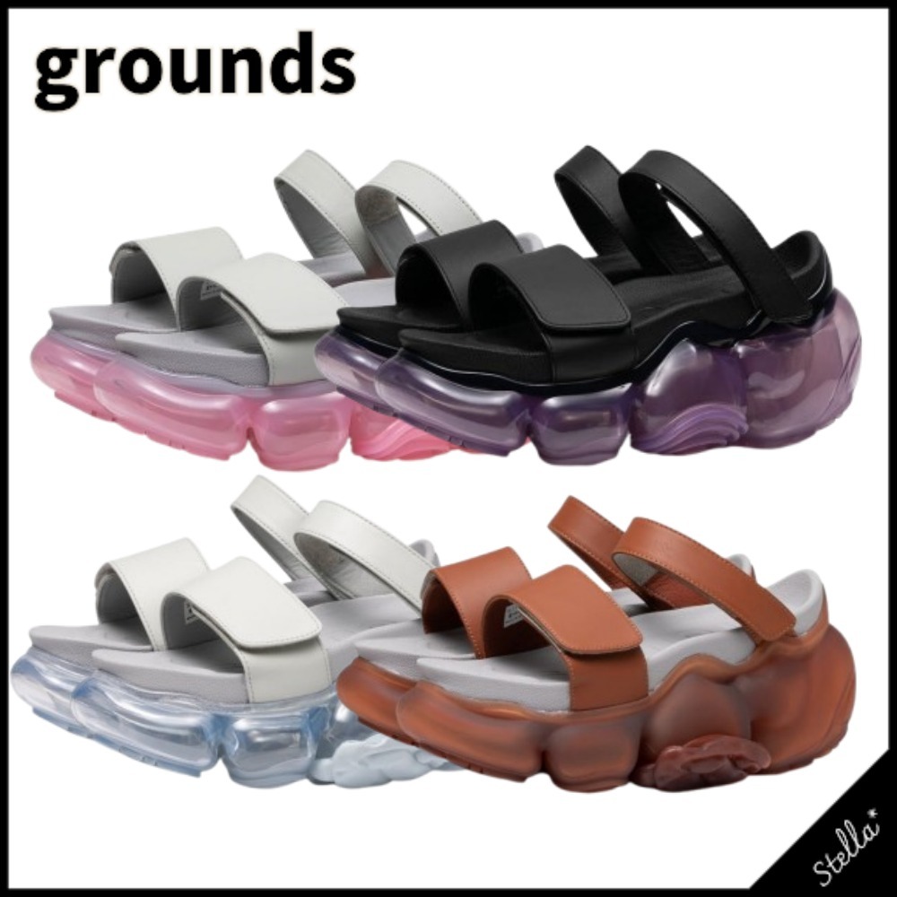 国内発送■grounds■MOOPIE LEATHER SANDAL