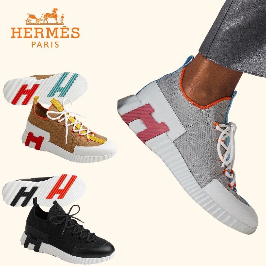 大胆グラフィックで魅せる♡【HERMES】軽量スニーカー