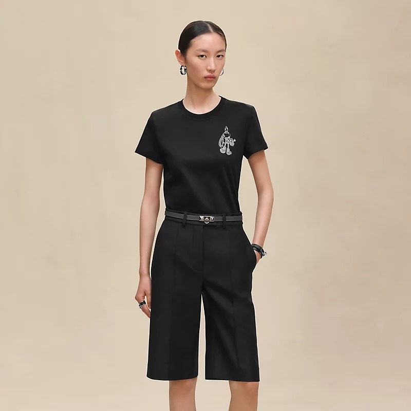 【国内発送♪ワンポイント】HERMES Tシャツ 《カルトゥッシュ》