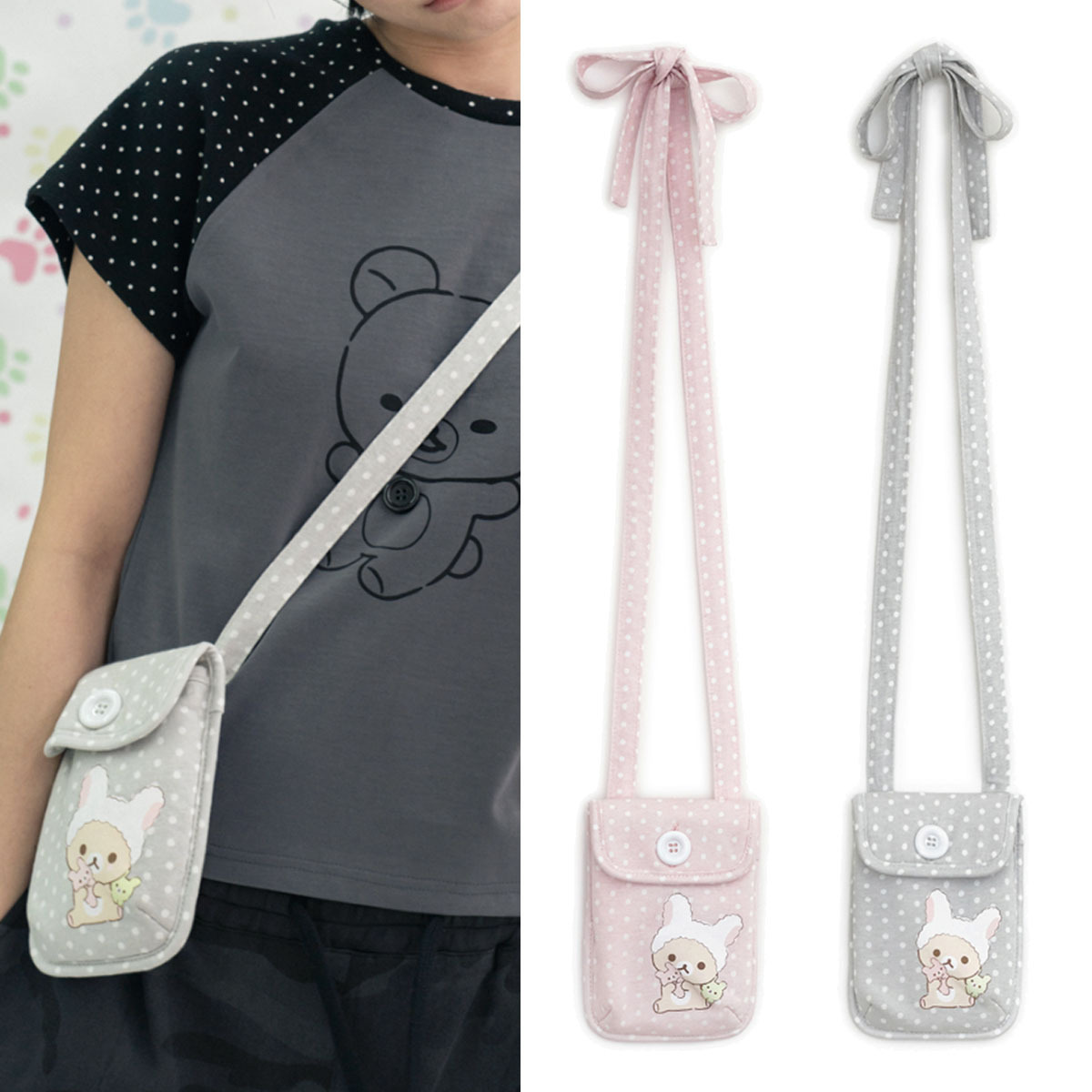 ショルダーバッグ・ポシェット HUG YOUR SKIN Korilakkuma mini bag 5BJH1489
