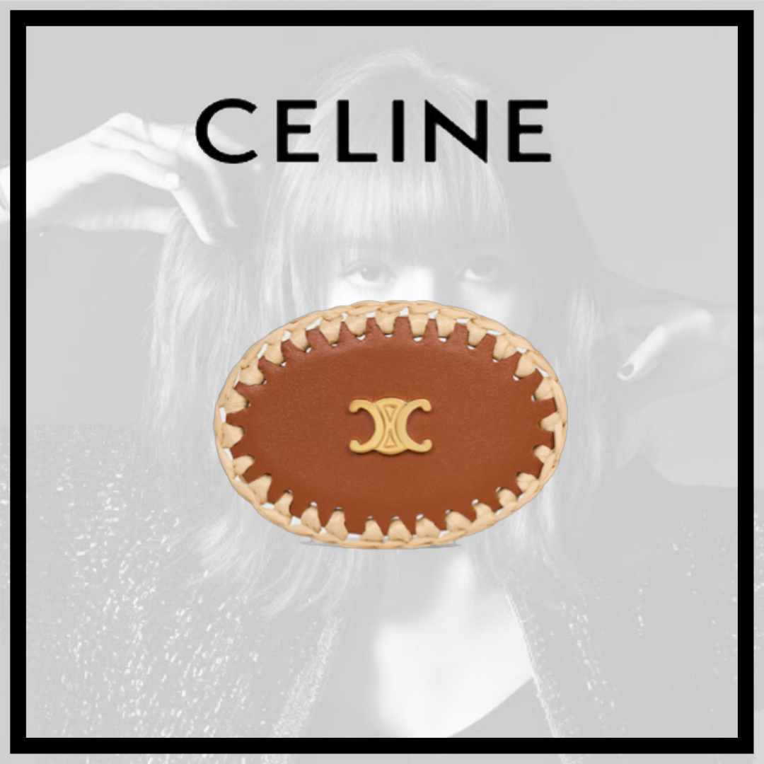 【国内発送】CELINE ラフィア ヘアクリップ