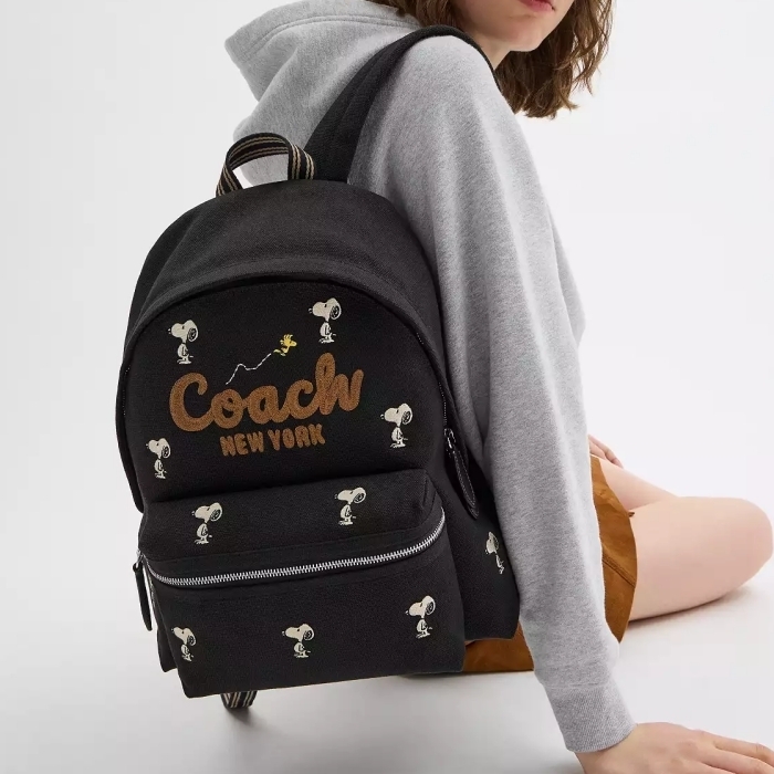 COACH カーゴ バックパック・スヌーピー プリント