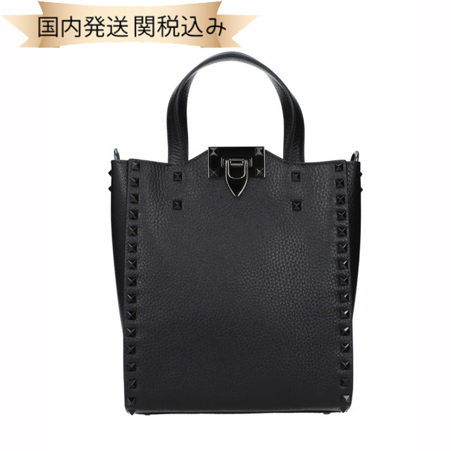 国内発送【VALENTINO】ロックスタッズ ショルダーバッグ黒