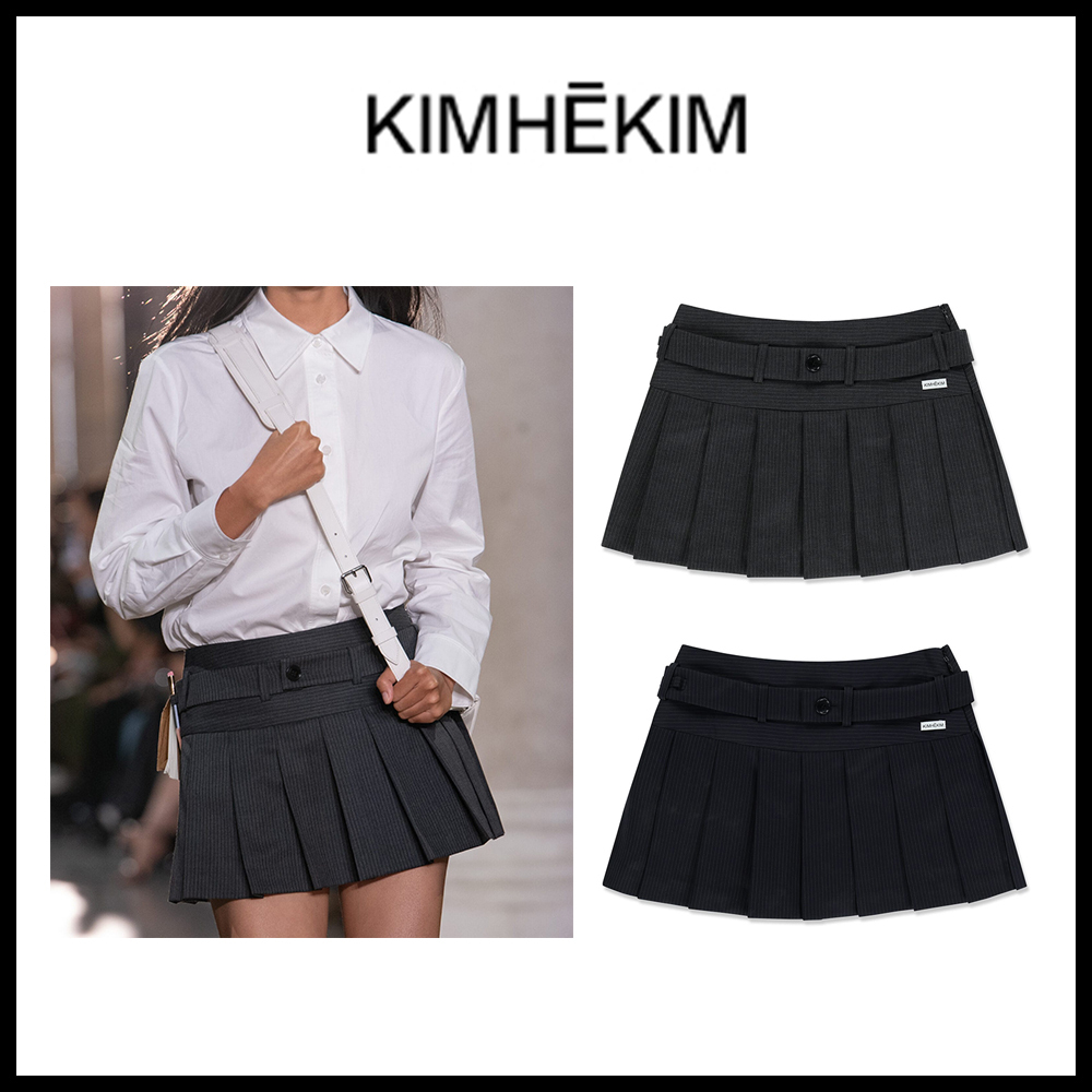 KIMHEKIM■Belted Mini Skirt■関税込み★best
