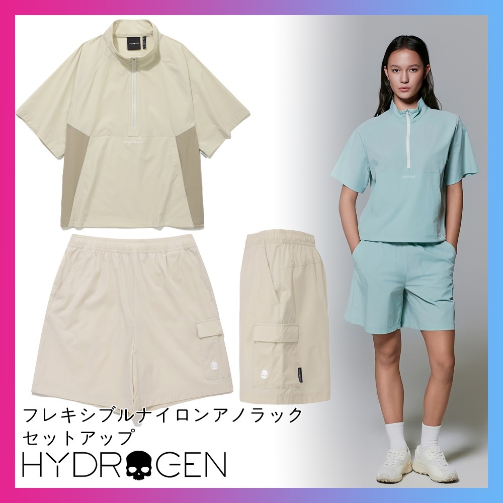 HYDROGEN (韓国)フレキシブルアノラックセットアップアイボリー
