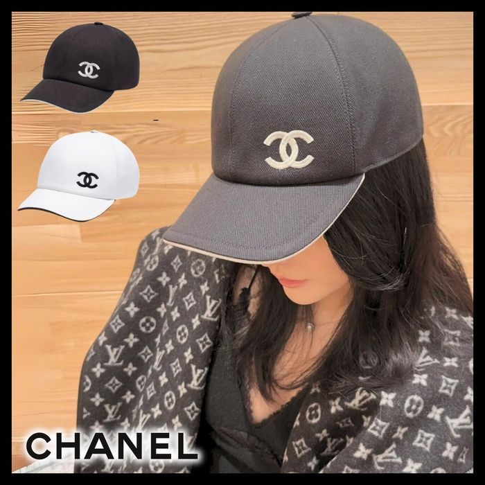 【王道カワイイシンプルなデザイン♪】CHANEL キャップ CCマーク
