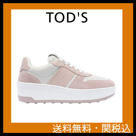 【関税送料無料】TOD'S ラウンドトゥ レースアップ スニーカー