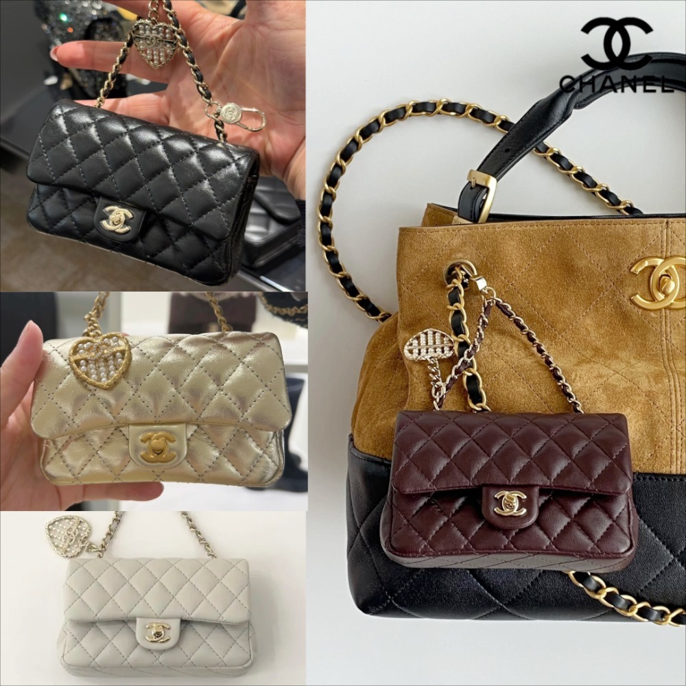【ミニケース】CHANEL キーリング フラップバック