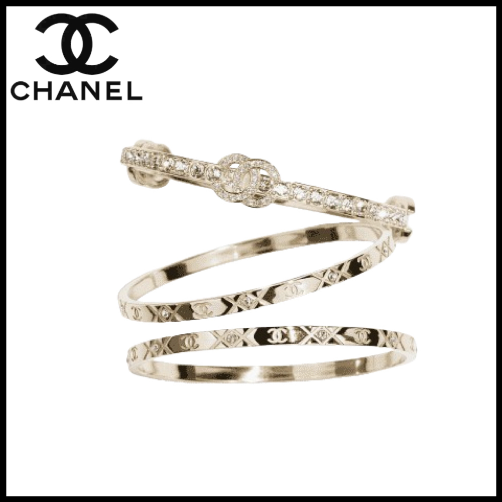 【CHANEL】シャネル 三連バングル ブレスレット
