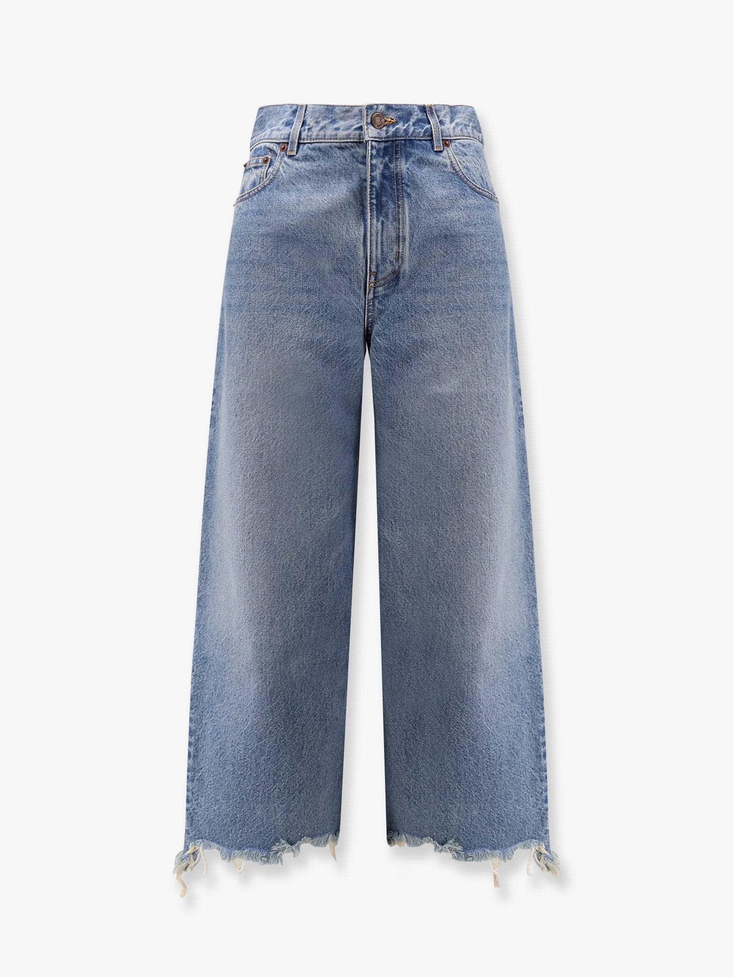 デニム・ジーパン CHLOE' Frayed bottom jeans Blu