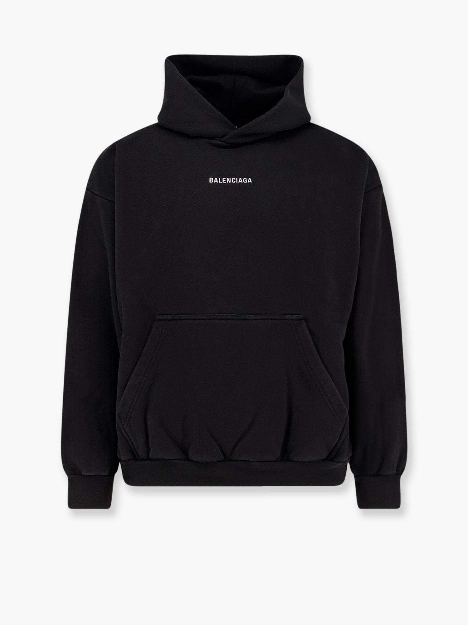 スウェット・トレーナー BALENCIAGA Logoed cotton sweatshirt FADED BLACK/WHITE