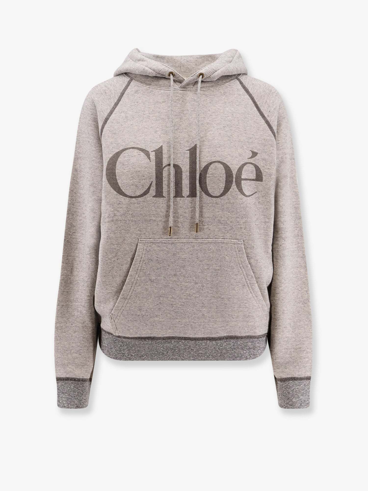 Tシャツ・カットソー CHLOE' Cotton blend sweatshirt Vapor Grey