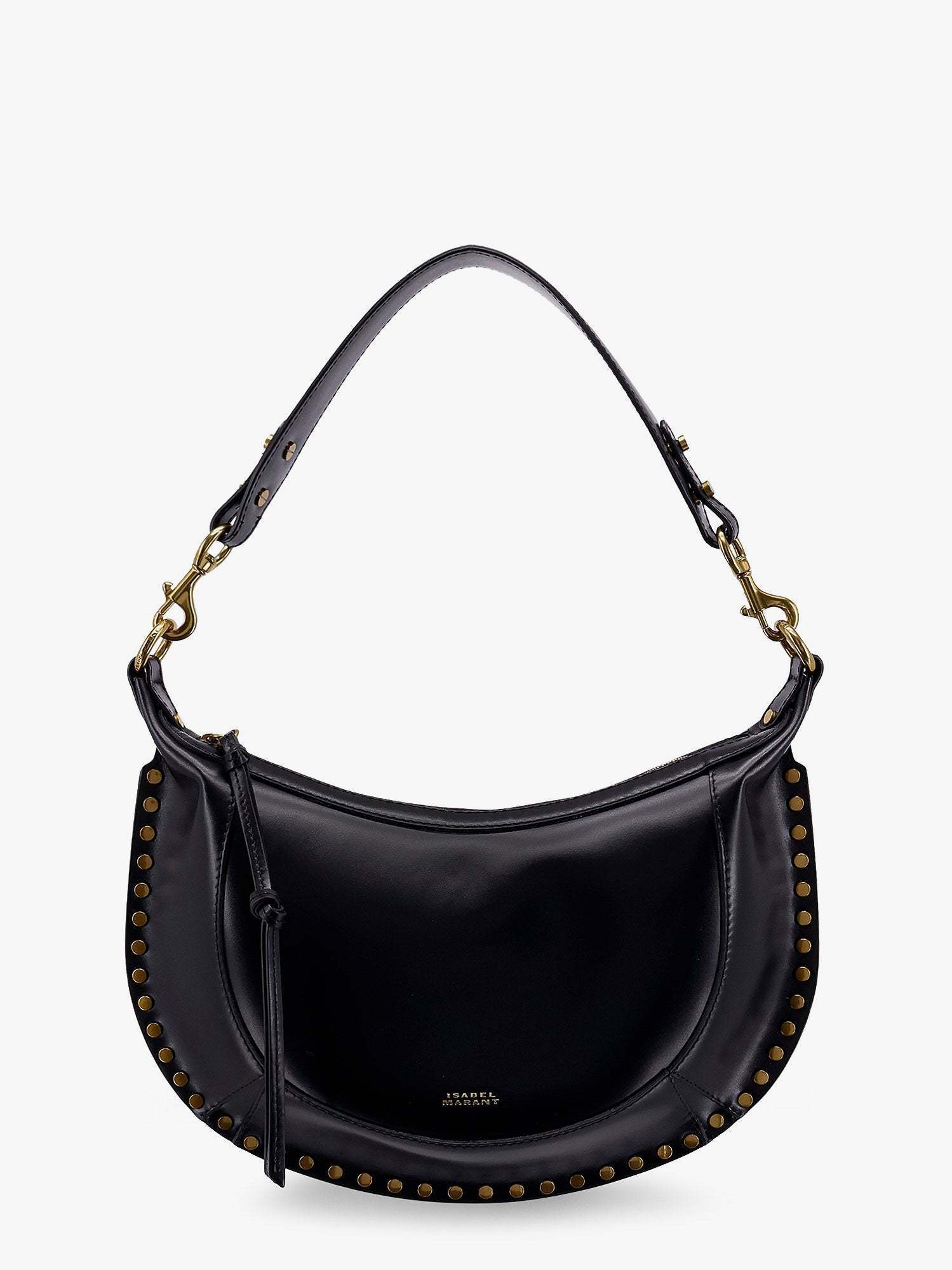 ショルダーバッグ・ポシェット ISABEL MARANT Naoko leather crossbody bag BLACK