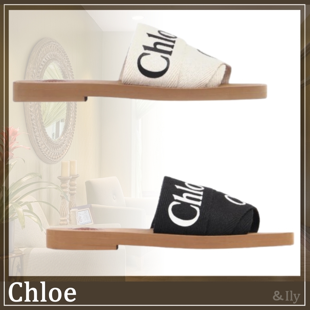 【送関込】Chloe☆クロエ Woody flat mule