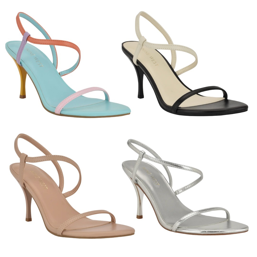 セール! Nine West オープントゥ Cakely ヒール サンダル