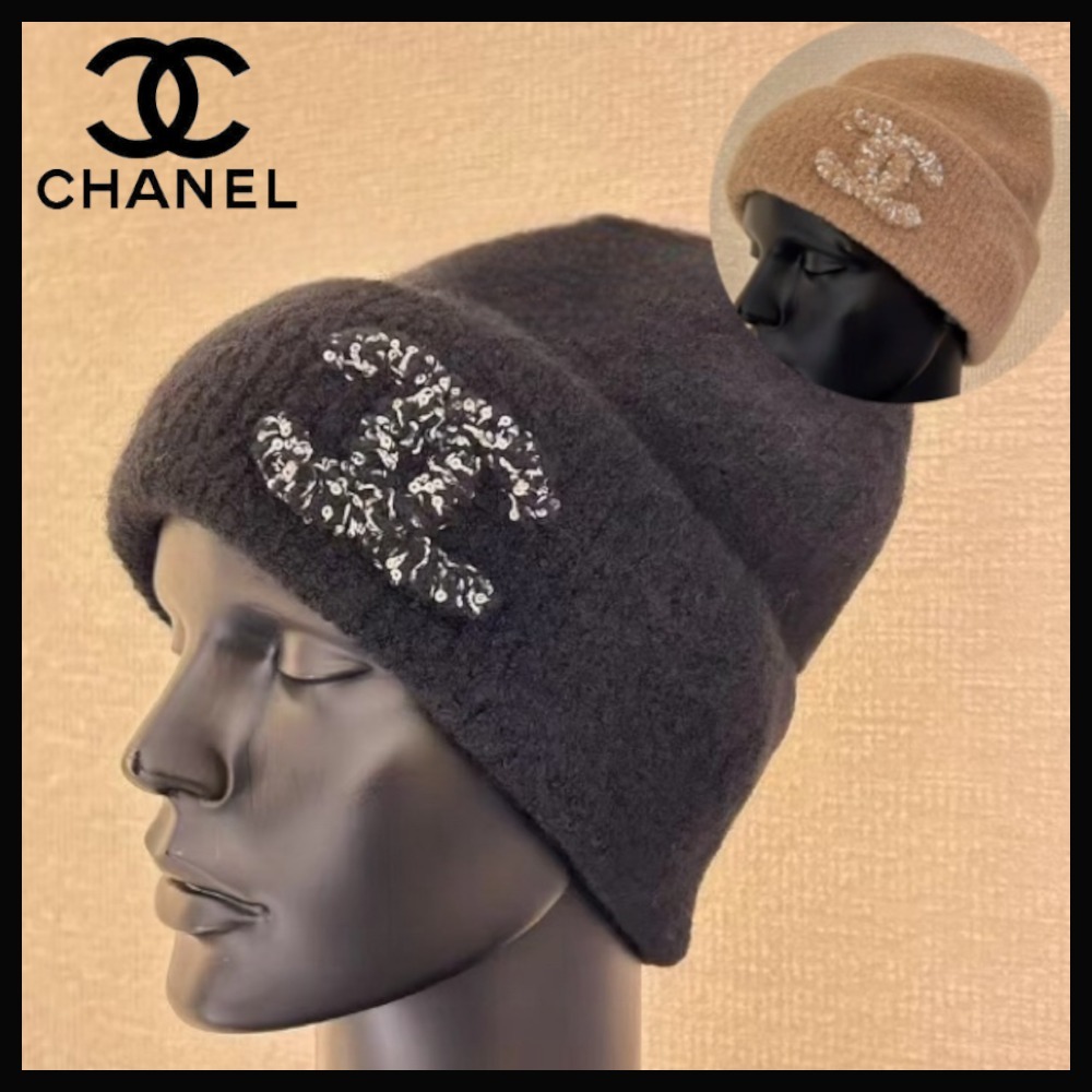 【柔らかい肌触り♪】CHANEL ニット帽