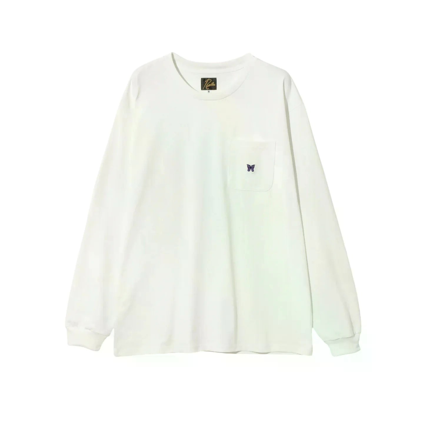 国内発送☆Needles☆L/S Crew Neck Tee - Poly Jersey/WHITE