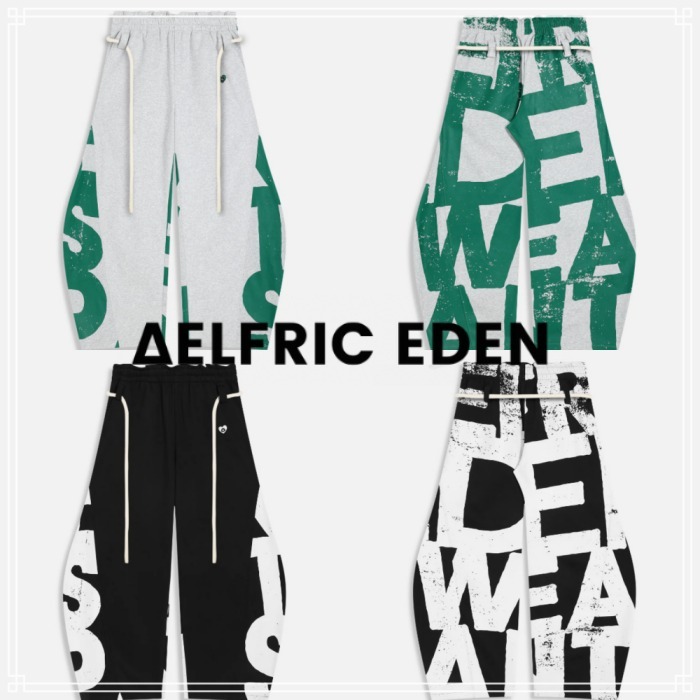 【Aelfric Eden】GRAPHIC スーパーバギー スウェットパンツ 2色