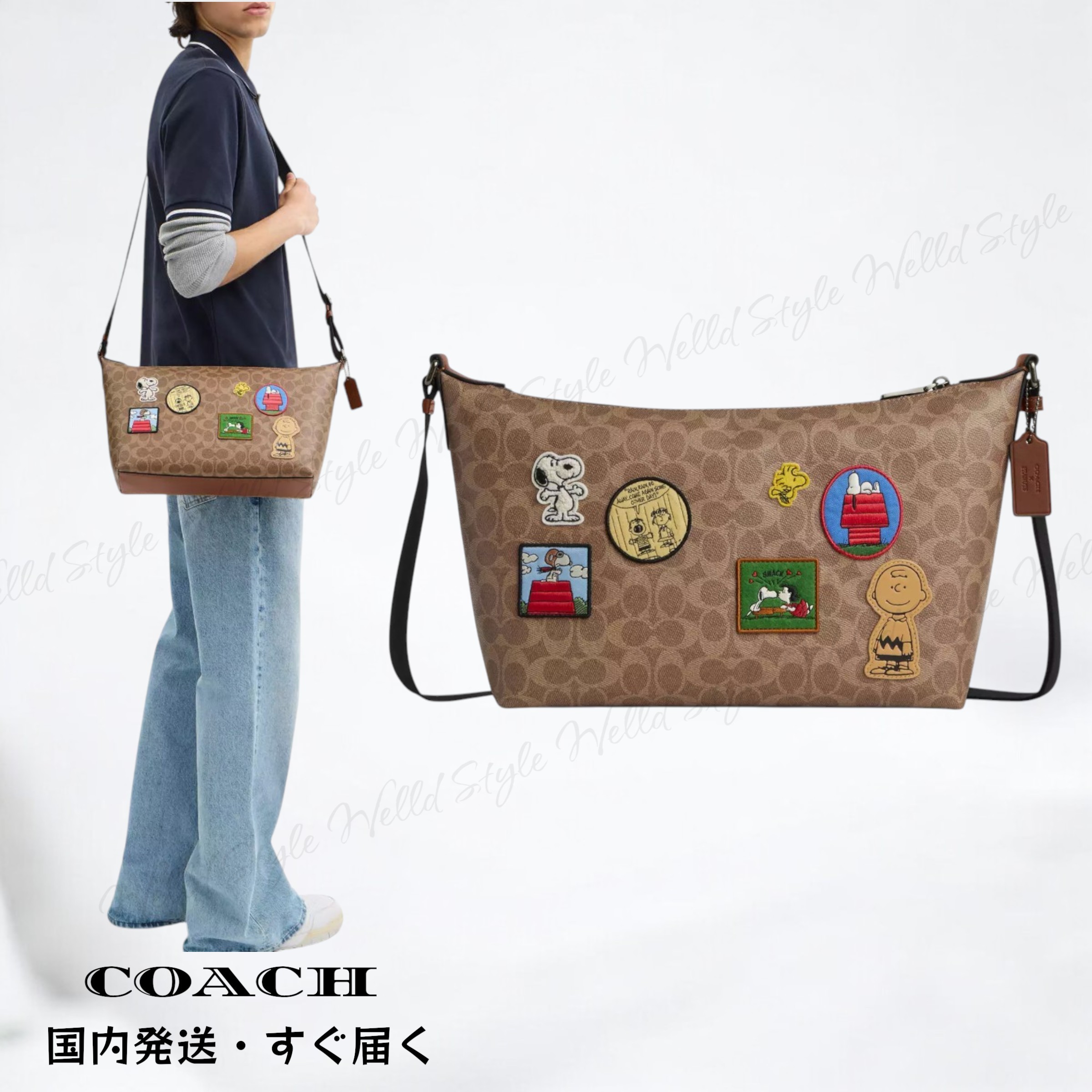 国内発送・すぐ届く【COACH】フィン クロスボディ バッグ