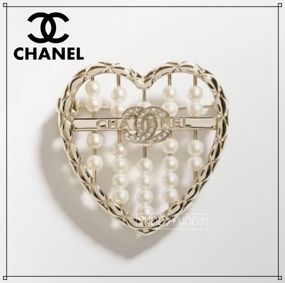 《25A★》CHANEL シャネル ブローチ ハート