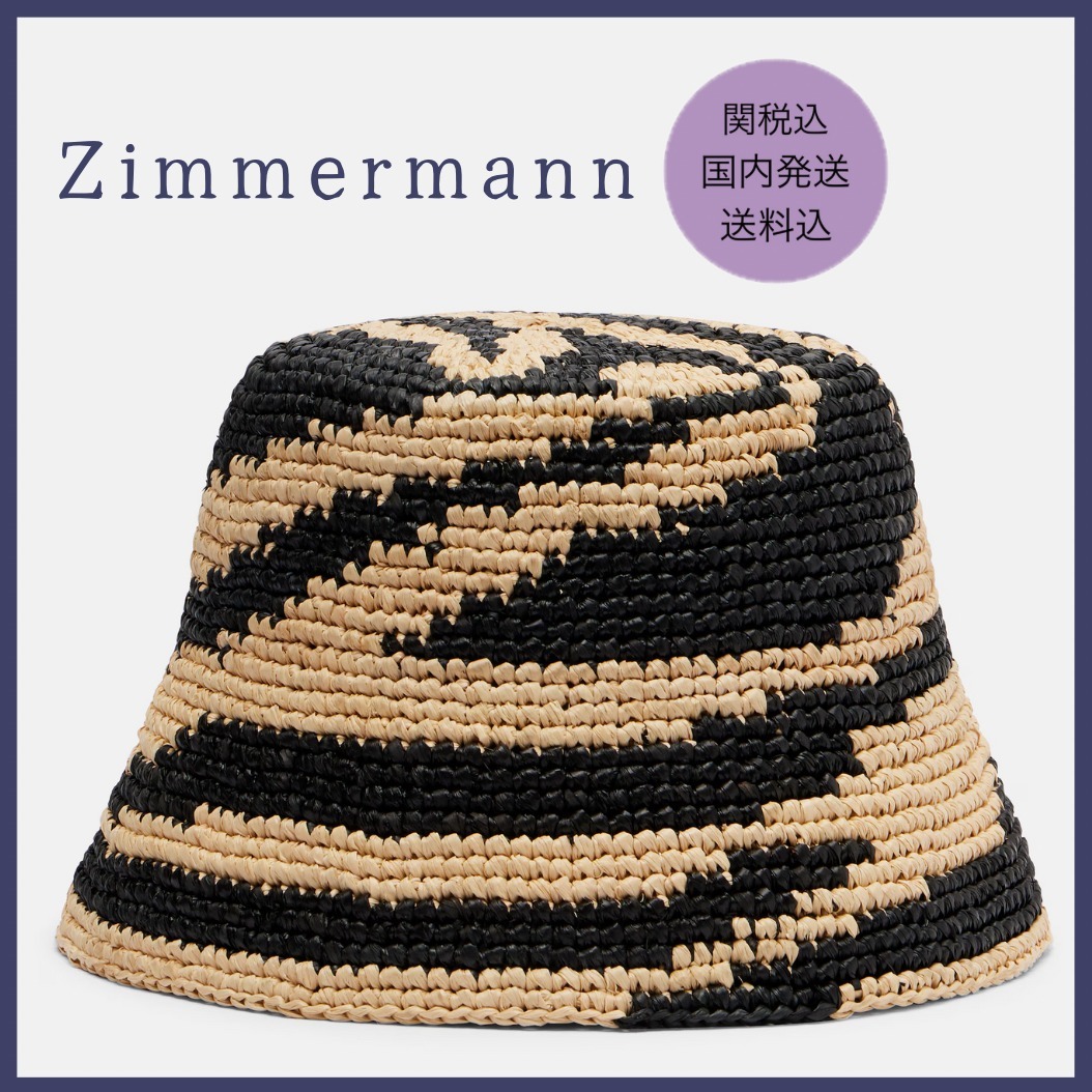 【Zimmermann 】ラフィア バケットハット 夏の旅行に 関税送料込
