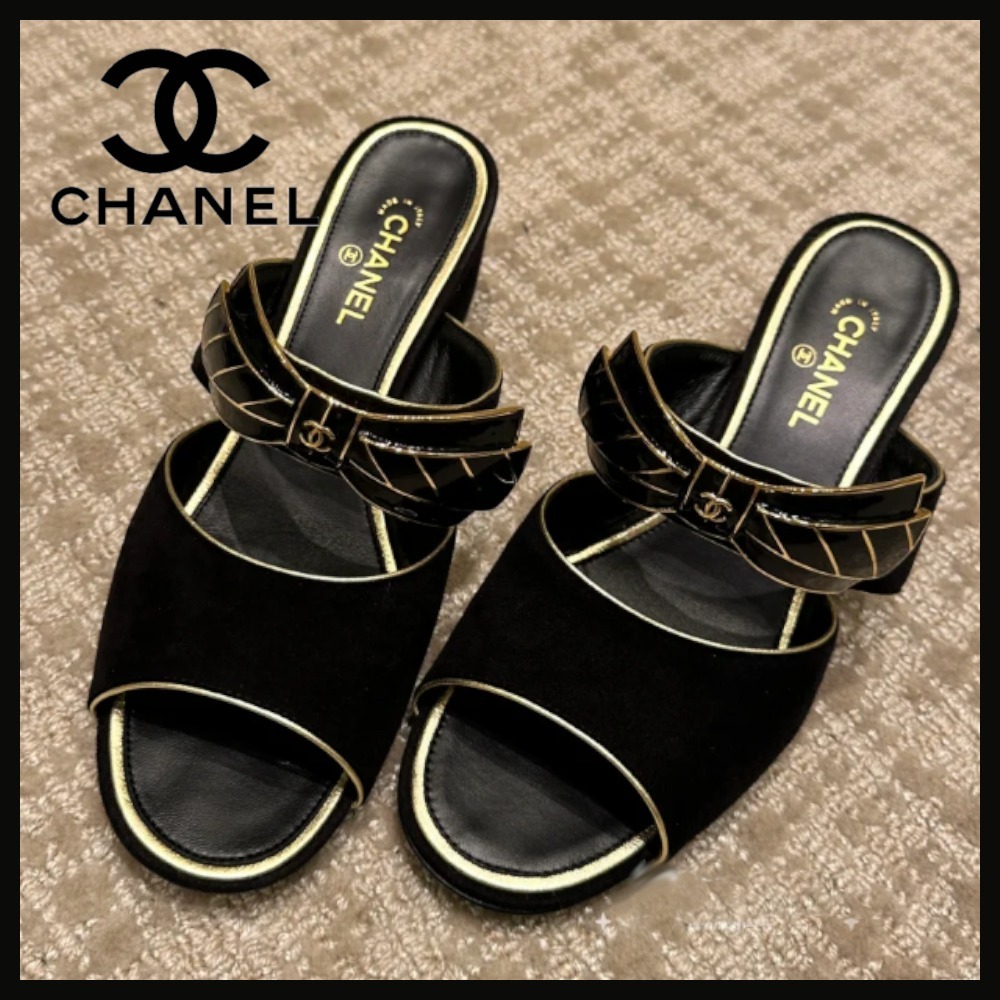 可愛いリボンに釘付け☆ 25A CHANEL ミュール