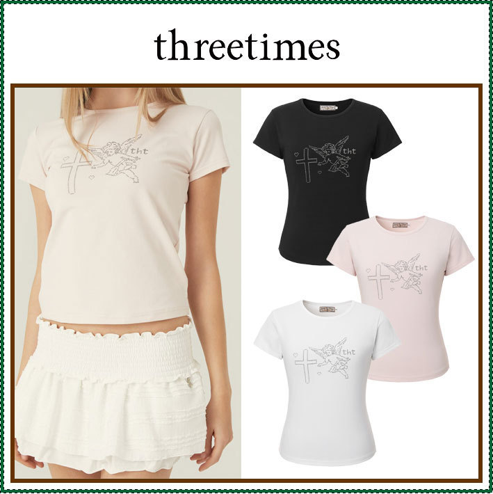 【threetimes】 Pixel angel tee /追跡付
