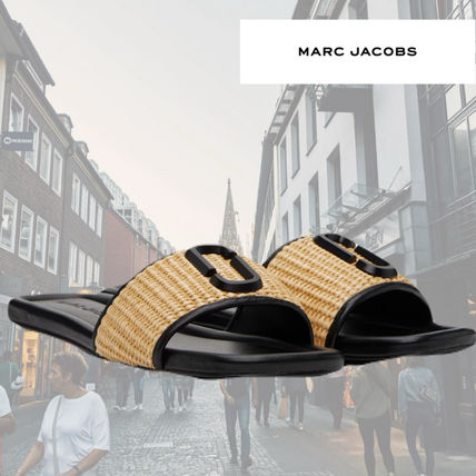 MARC JACOBS マークジェイコブス ザレザースライドサンダル (07