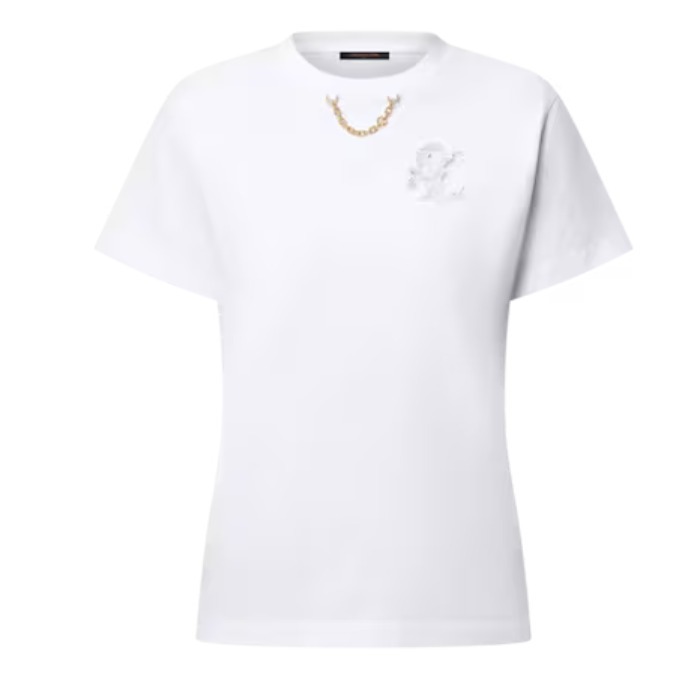 《ワンポイントで上品な印象♪》Louis Vuitton Tシャツ