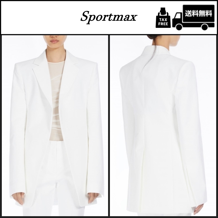 【SPORTMAX】ASTER ダブル素材 ストレッチ ブレザー