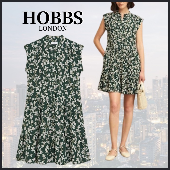 【関税なし】HOBBS ホッブス layla 花柄 ミニ ドレス