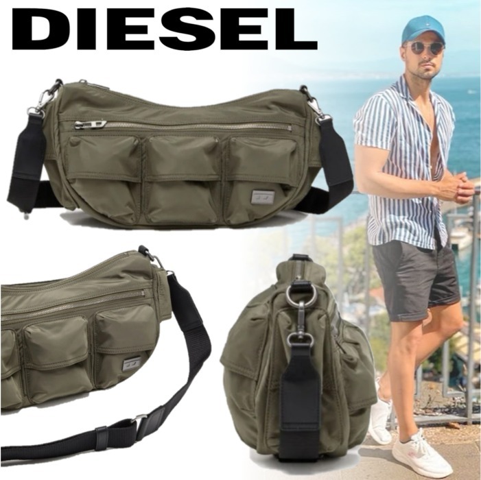 国内発送**DIESEL**multi-pkts shoulderbag xクロスボディバッグ