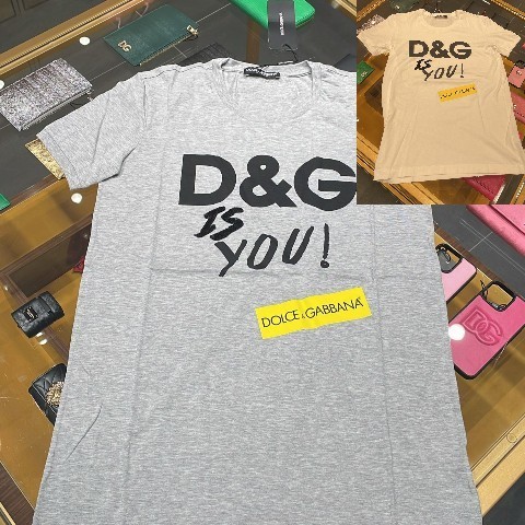 Dolce & Gabbana スパンコール ロゴ 半袖 tシャツ