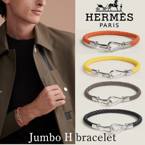 【HERMES】レザーブレスレット \