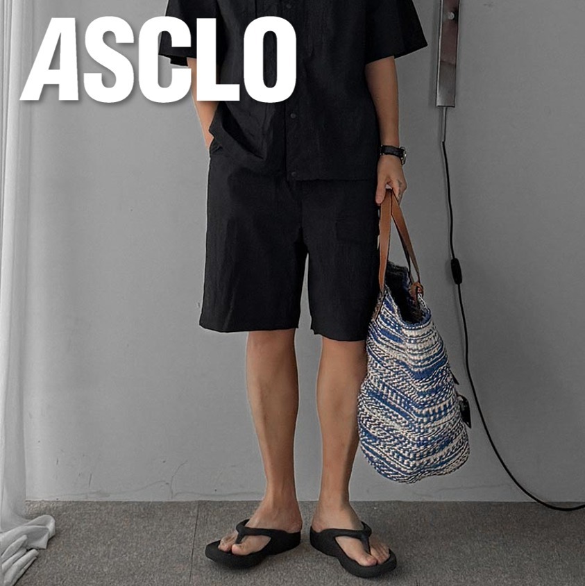 ショートパンツ ASCLO Nylon Multi Pocket Short Pants (3color)