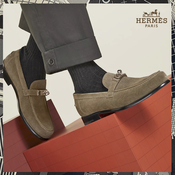 HERMES ケリー鍵付モカシン《Destin/デスタン》スエード 直営店