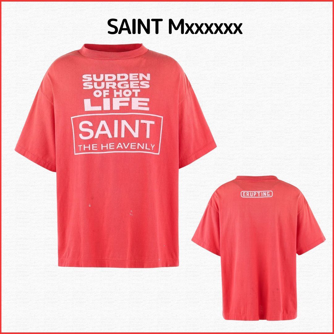 国内発送【Saint Mxxxxxx】SS TEE/ERUPTING