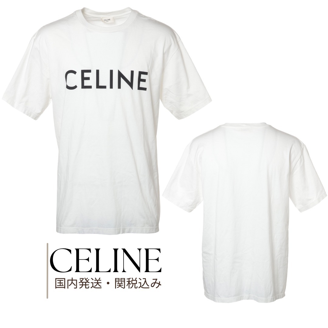 ［VINTAGE] CELINE コットン Tシャツ S メンズ★ABランク