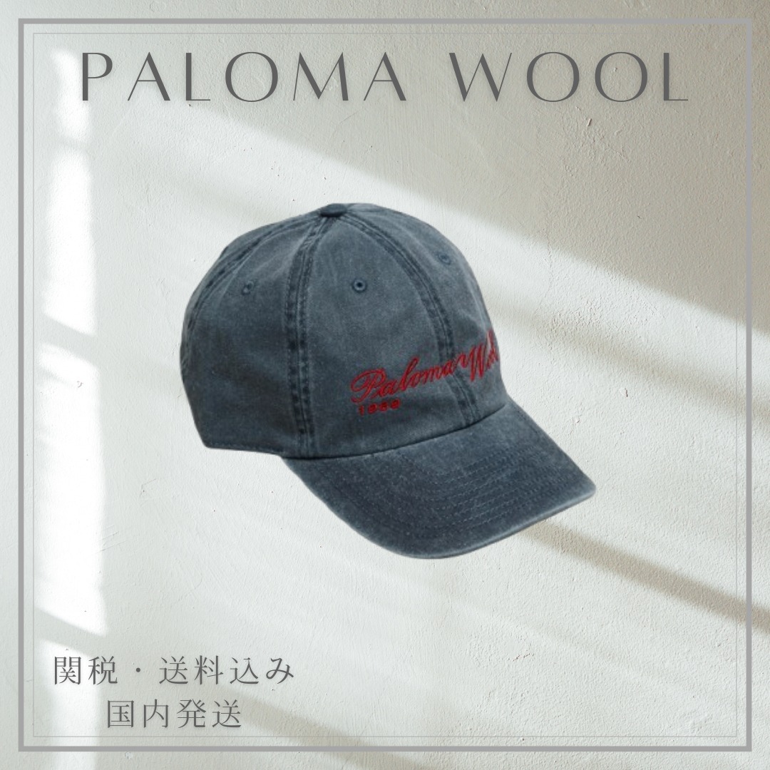 【Paloma Wool】ロゴ刺繍 スパキャップ ブルー