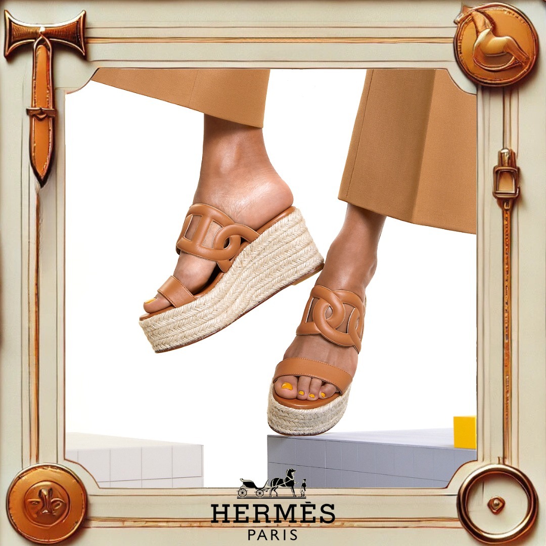 【美脚効果抜群！！】HERMES イテア30エスパドリーユ
