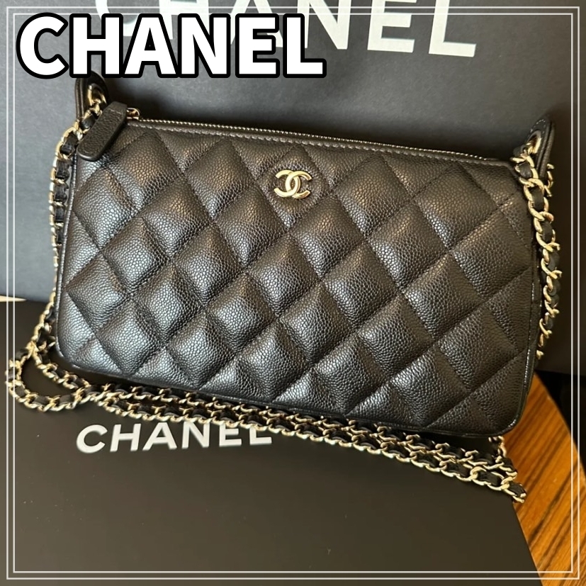 【エレガント】CHANEL ショルダーバッグ CCロゴ